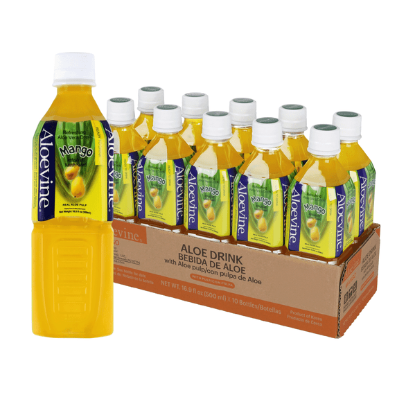 Aloevine Mango Aloe Vera Drink 16.9 Fl Oz