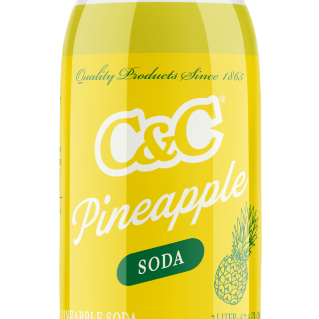 C&C Pineapple Soda 24 Fl Oz